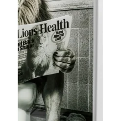 KARE Design Tableau en verre Bath Lion 60x80cm><noscript><img width=