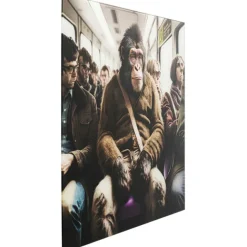 KARE Design Tableau en verre Commuter Monkey 60x60cm> Accessoires