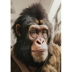 KARE Design Tableau en verre Commuter Monkey 60x60cm><noscript><img width=