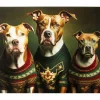 KARE Design Tableau en verre Dog Family 110x90cm> Accessoires
