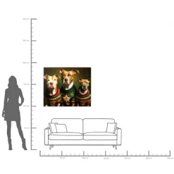 KARE Design Tableau en verre Dog Family 110x90cm><noscript><img width=