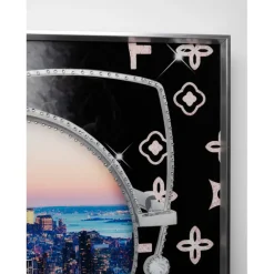 KARE Design Tableau en verre encadré NY View 120x120cm><noscript><img width=