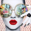 KARE Design Tableau en verre encadré Times Square View 120x120> Accessoires
