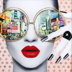 KARE Design Tableau en verre encadré Times Square View 120x120> Accessoires