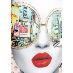 KARE Design Tableau en verre encadré Times Square View 80x80cm><noscript><img width=