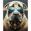 KARE Design Tableau en verre Fashion Dog 60x80cm> Accessoires