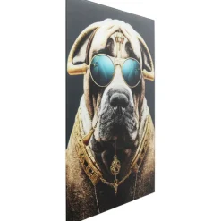 KARE Design Tableau en verre Fashion Dog 60x80cm> Accessoires