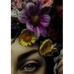 KARE Design Tableau en verre Flower Art Lady 120x120cm><noscript><img width=