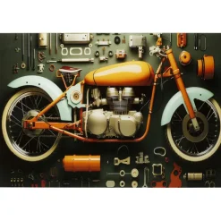 KARE Design Tableau en verre Garage Motorbike 60x80cm> Accessoires