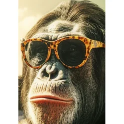 KARE Design Tableau en verre Holiday Monkey 80x60cm><noscript><img width=
