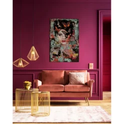 KARE Design Tableau en verre Lady Butterfly 100x150cm> Accessoires