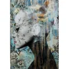 KARE Design Tableau en verre Lady Flower 100x150cm> Accessoires