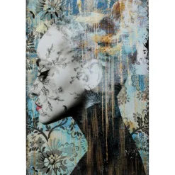 KARE Design Tableau en verre Lady Flower 100x150cm> Accessoires