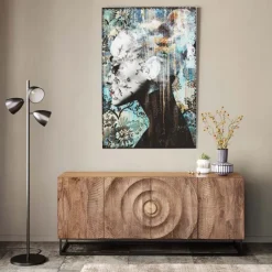 KARE Design Tableau en verre Lady Flower 100x150cm><noscript><img width=