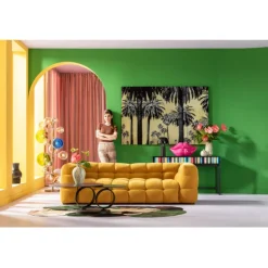 KARE Design Tableau en verre Metallic Palms 180x120cm> Accessoires