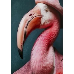 KARE Design Tableau en verre Mister Flamingo 120x160cm><noscript><img width=