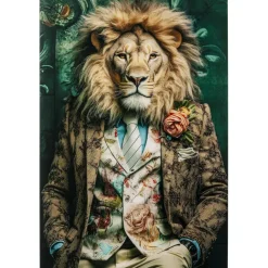 KARE Design Tableau en verre Mister Lion 150x100cm> Accessoires