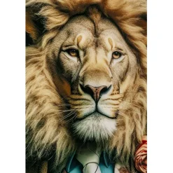 KARE Design Tableau en verre Mister Lion 150x100cm><noscript><img width=