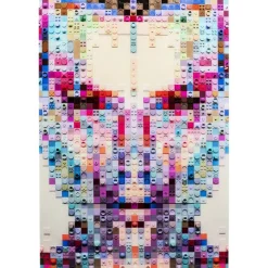 KARE Design Tableau en verre Pixel Face 120x80cm> Accessoires