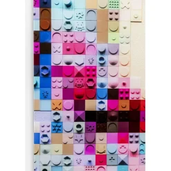 KARE Design Tableau en verre Pixel Face 120x80cm><noscript><img width=