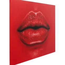 KARE Design Tableau en verre Red Lips 120x80cm> Accessoires