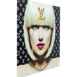 KARE Design Tableau en verre Runny Eyes 80x80cm><noscript><img width=