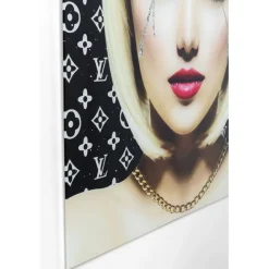 KARE Design Tableau en verre Runny Eyes 80x80cm><noscript><img width=