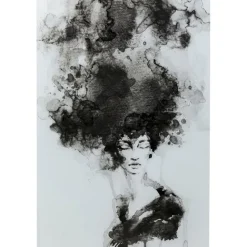 KARE Design Tableau en verre Smokey Hair 100x150cm> Accessoires