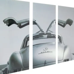 KARE Design Tableau en verre Triptychon Oldtimer Back 240x160c><noscript><img width=