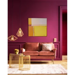 KARE Design Tableau encadré Abstract Shapes jaune 113x113cm> Accessoires