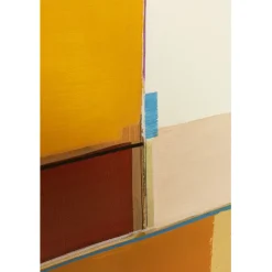 KARE Design Tableau encadré Abstract Shapes jaune 113x113cm><noscript><img width=