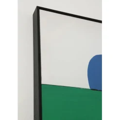 KARE Design Tableau encadré Abstract Shapes vert 73x143cm><noscript><img width=
