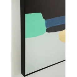 KARE Design Tableau encadré Abstract Shapes vert 73x143cm><noscript><img width=