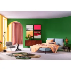 KARE Design Tableau encadré Abstract Shapes fuchsia 73x143cm><noscript><img width=