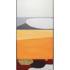 KARE Design Tableau encadré Abstract Shapes orange 73x143cm> Accessoires