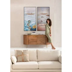 KARE Design Tableau encadré Cloud Boat 60x120cm> Accessoires