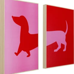 KARE Design Tableau encadré Dog Frankie (2/Set)> Accessoires