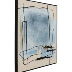KARE Design Tableau encadré Dust bleu 100x100cm><noscript><img width=