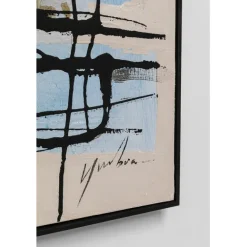 KARE Design Tableau encadré Dust bleu 100x100cm><noscript><img width=