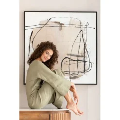 KARE Design Tableau encadré Dust gris 100x100cm><noscript><img width=