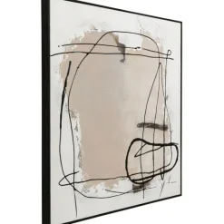 KARE Design Tableau encadré Dust gris 100x100cm><noscript><img width=