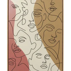 KARE Design Tableau encadré Faccia Arte Tri Colore 90x120cm> Accessoires