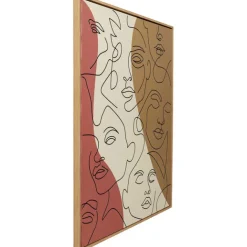 KARE Design Tableau encadré Faccia Arte Tri Colore 90x120cm><noscript><img width=