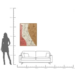 KARE Design Tableau encadré Faccia Arte Tri Colore 90x120cm><noscript><img width=