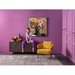 KARE Design Tableau encadré Flower Hair 120x120cm> Accessoires