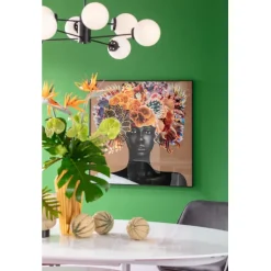 KARE Design Tableau encadré Flower Hair 120x120cm><noscript><img width=