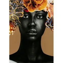 KARE Design Tableau encadré Flower Hair 120x120cm><noscript><img width=