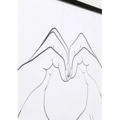 KARE Design Tableau encadré Heart Hands 103x73cm><noscript><img width=
