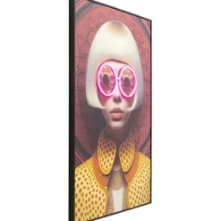 KARE Design Tableau encadré LED Fancy Blonde Lady 120x80cm><noscript><img width=
