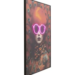 KARE Design Tableau encadré LED Fancy Red Lady 120x80cm><noscript><img width=